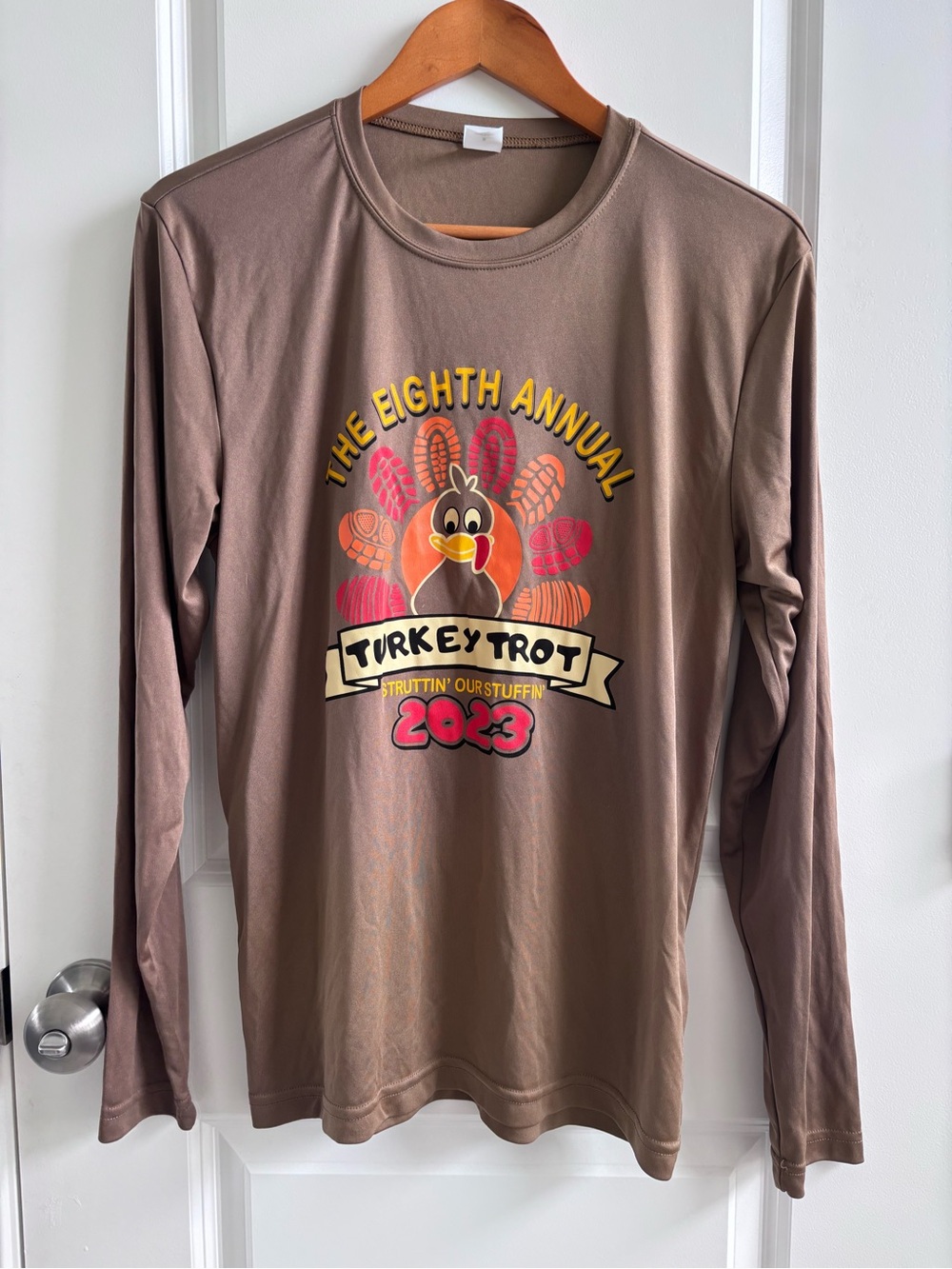 Sport-Tek Unisex Adult Brown Turkey Trot 2023 Long Sleeve Tee